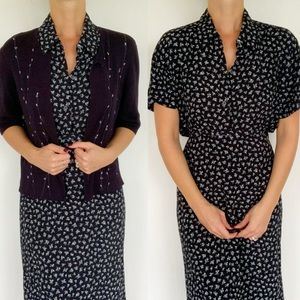 Vintage Josephine Chaus three piece matching skirt set size 10
